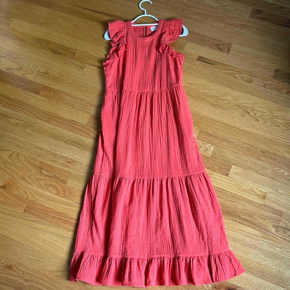 Universal thread tiered ruffled maxi dress